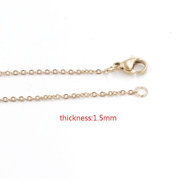 316l stainless steel 1 1.5 2mm link chain necklace rose gold color steel tone 40 45 50cm long chain lobster clasp necklace, Silver
316l stainless steel 1 1.5 2mm link chain necklace rose gold color steel tone 40 45 50cm long chain lobster clasp necklace, Silver