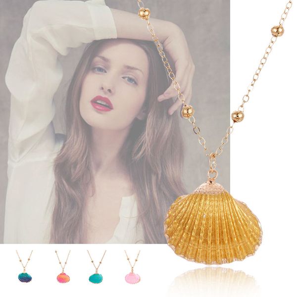 15 colors fashion women necklace natural shells pendant jewelry adj alloy chain choker for female summer beach girl accessories, Silver
15 colors fashion women necklace natural shells pendant jewelry adj alloy chain choker for female summer beach girl accessories, Silver