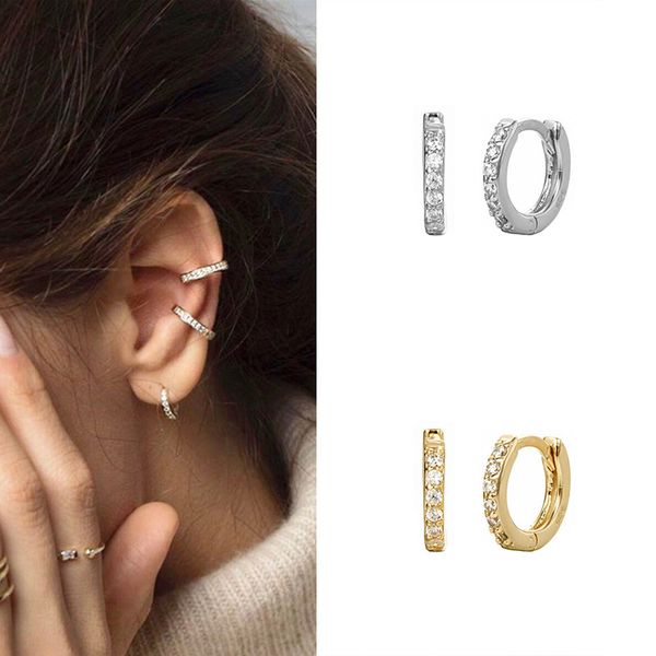 charm s925 silver hoop earrings for women,clear zircon small round earring,fashion gold color ear jewelry party casual, Golden;silver
charm s925 silver hoop earrings for women,clear zircon small round earring,fashion gold color ear jewelry party casual, Golden;silver