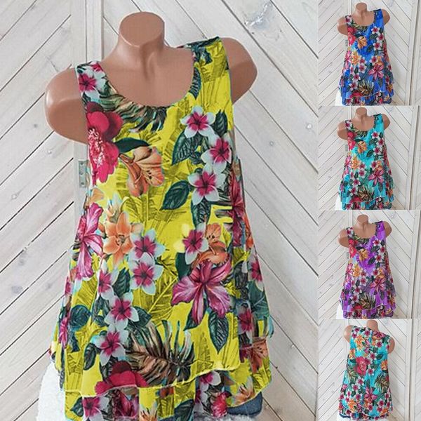 yszh7 2019 new large size women's printed double-layer sleeveless chiffon 2019 new large size women's printed double-layer sleevel, White
yszh7 2019 new large size women's printed double-layer sleeveless chiffon 2019 new large size women's printed double-layer sleevel, White