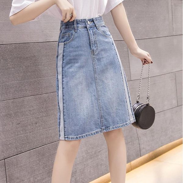 denim a line midi skirts womens 2020 new summer korean style high waist split patchwork slim fit jeans skirt faldas, Black
denim a line midi skirts womens 2020 new summer korean style high waist split patchwork slim fit jeans skirt faldas, Black