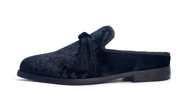 new arrival fashion tassel slipper shoes for men flock summer loafers men slippers flip-flops, Black
new arrival fashion tassel slipper shoes for men flock summer loafers men slippers flip-flops, Black