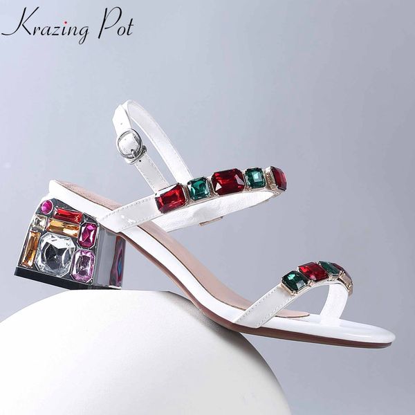 krazing горшок 2020 натуральная кожа peep toe красочный кристалл высокие каблуки алмаз шипованных женщины знакомства великолепные большие са, Black
krazing горшок 2020 натуральная кожа peep toe красочный кристалл высокие каблуки алмаз шипованных женщины знакомства великолепные большие са, Black