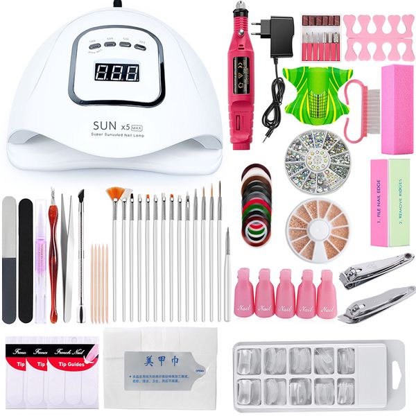 nail art kits manicure set 80w uv led lamp dryer kit gel polish soak off pedicure electric drill machine file tools
nail art kits manicure set 80w uv led lamp dryer kit gel polish soak off pedicure electric drill machine file tools