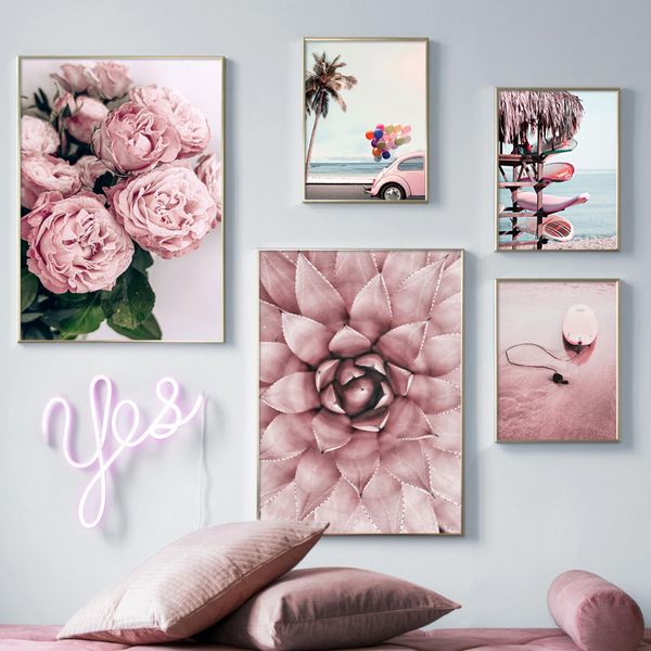 wall art canvas painting pink beach flower surfboard car nordic posters and prints landscape wall pictures for living room decor
wall art canvas painting pink beach flower surfboard car nordic posters and prints landscape wall pictures for living room decor