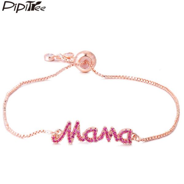 pipitree pink & blue cz zircon mama letter charm bracelet mother's day gift copper chain bracelets bangles jewelry for women, Golden;silver
pipitree pink & blue cz zircon mama letter charm bracelet mother's day gift copper chain bracelets bangles jewelry for women, Golden;silver
