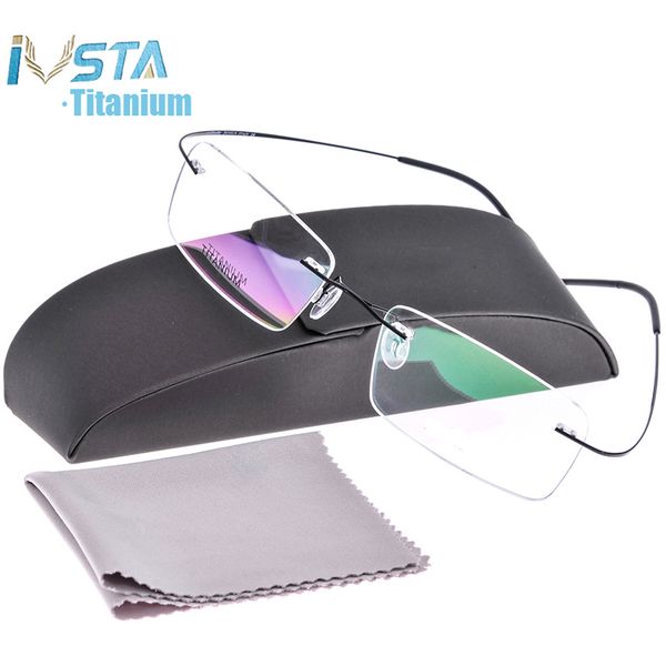 ivsta silh shile logo with box titanium glasses men frame myopia rimless optical frame women prescription pink silver, Black
ivsta silh shile logo with box titanium glasses men frame myopia rimless optical frame women prescription pink silver, Black