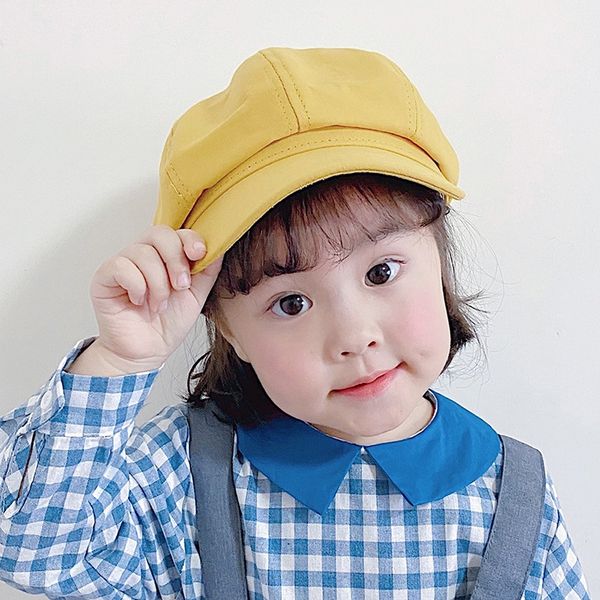 monochrome new children's painter beret octagonal beret children's thin painter hat octagonal hat pure mz8919, Yellow
monochrome new children's painter beret octagonal beret children's thin painter hat octagonal hat pure mz8919, Yellow