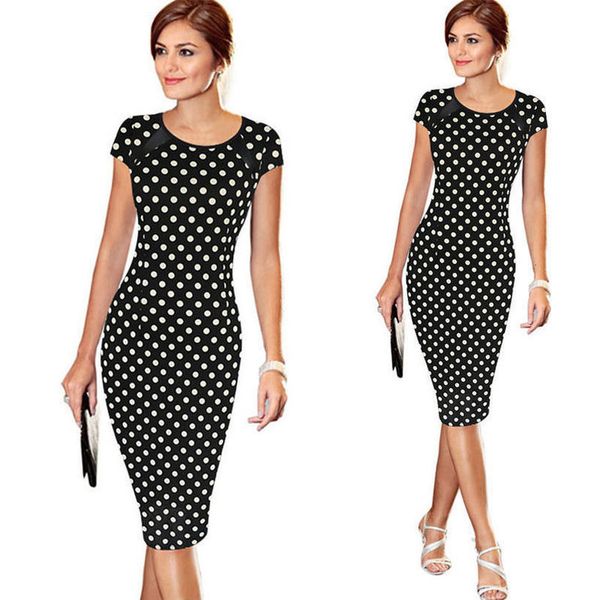 elegant womens short sleeve dot star print dress formal business work sheath pencil knee length dresses evening party vestidos, Black;gray
elegant womens short sleeve dot star print dress formal business work sheath pencil knee length dresses evening party vestidos, Black;gray