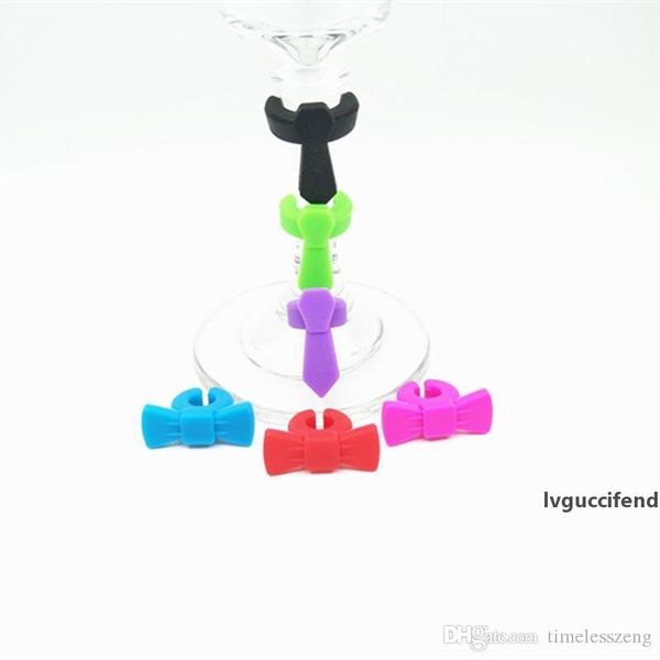 novelty bow and tie wine cup recognizer 6pcs/set party dedicated wine glass marker silicone label barware accessories
novelty bow and tie wine cup recognizer 6pcs/set party dedicated wine glass marker silicone label barware accessories