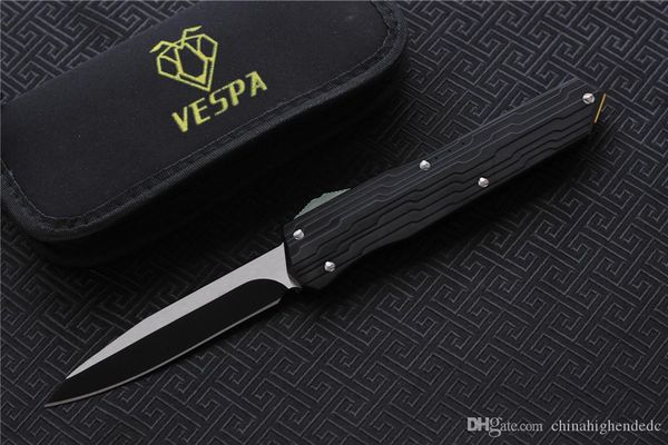 

High quality VESPA Version folding Knife Blade:M390(StoneWash) Handle:7075Aluminum+TC4,Outdoor camping survival knives EDC tools
