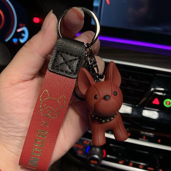 punk bulldog keychain silicone dog key chains for women bag charm trinket men car key ring leather pendant liuding key ring, Silver
punk bulldog keychain silicone dog key chains for women bag charm trinket men car key ring leather pendant liuding key ring, Silver
