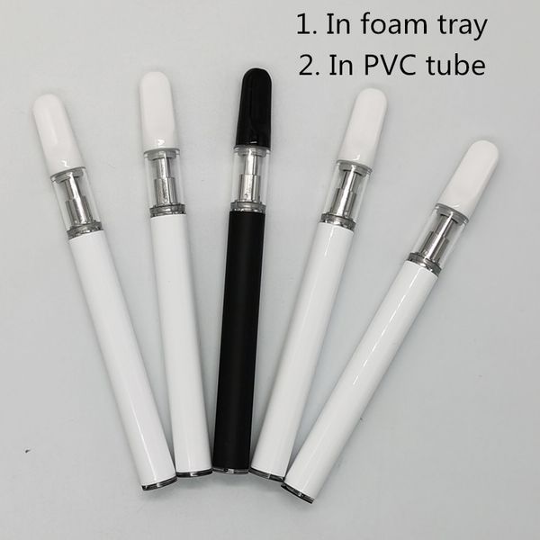 White Black Disposable Vape pens 350mAh Battery 0.5ml Empty Carts Vape Pens Cartridge Packaging 1.8mm oil holes 
White Black Disposable Vape pens 350mAh Battery 0.5ml Empty Carts Vape Pens Cartridge Packaging 1.8mm oil holes