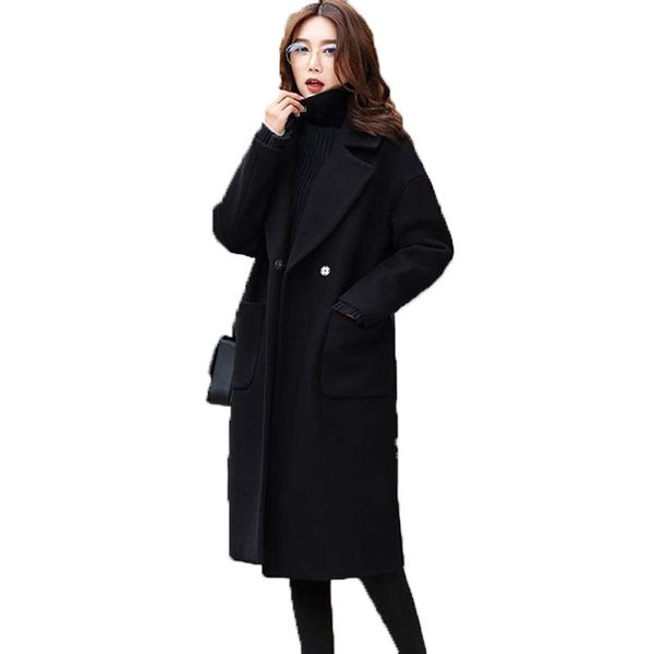 women's wool & blends 2021 spring black woolen coat clothing plus size 5xl harajuku female over the knee straight
women's wool & blends 2021 spring black woolen coat clothing plus size 5xl harajuku female over the knee straight