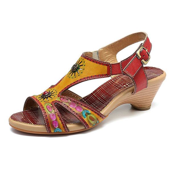 sandals plus size ethnic tribal women summer kitten heel genuine leather vacation open toe hollow out beach shoes, Black
sandals plus size ethnic tribal women summer kitten heel genuine leather vacation open toe hollow out beach shoes, Black