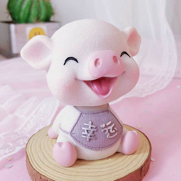 fashionable creative car accessories cute shaking head piggy car interior decoration, Black
fashionable creative car accessories cute shaking head piggy car interior decoration, Black