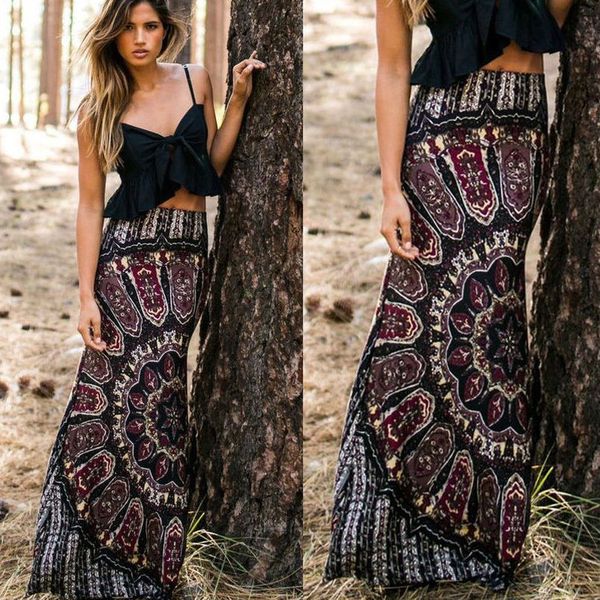 skirts boho hippy women summer floral vintage long maxi slim skinny skirt beach clothing casual summer women, Black
skirts boho hippy women summer floral vintage long maxi slim skinny skirt beach clothing casual summer women, Black
