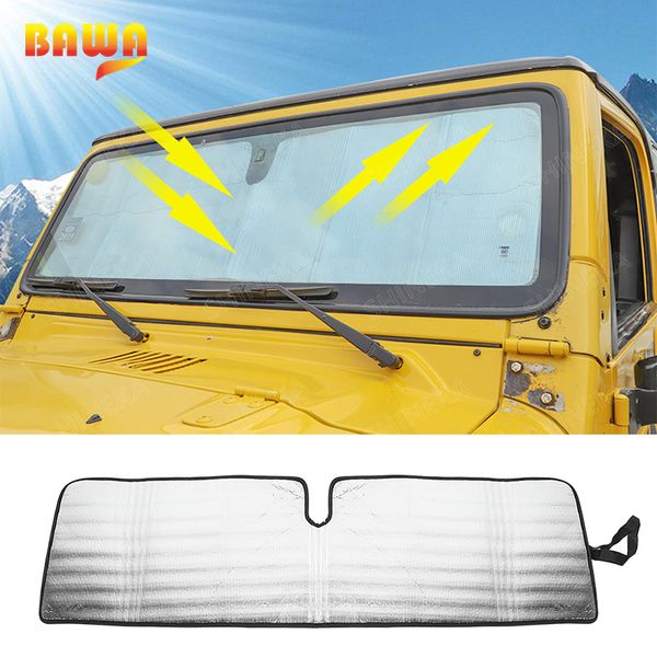 car sunshade bawa windshield sunshades for wrangler tj jk front anti uv ray accessories 1997-2021
car sunshade bawa windshield sunshades for wrangler tj jk front anti uv ray accessories 1997-2021