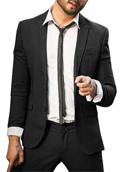 2 pcs casual men suit single breasted notch lapel slim fit wedding guest wear prom party formal suit custom made, Black;gray
2 pcs casual men suit single breasted notch lapel slim fit wedding guest wear prom party formal suit custom made, Black;gray