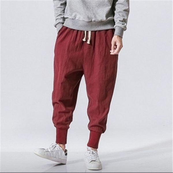 2020 european and american men's retro casual cotton and linen feet loose loose pants 1074, Black
2020 european and american men's retro casual cotton and linen feet loose loose pants 1074, Black