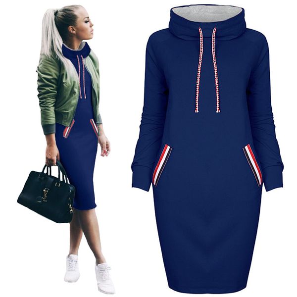 winter pullovers women midi dresses 2019 slim casual solid long sleeve with pocket hoodie hoody dresses s-3xl fashion warm dress, Black;gray
winter pullovers women midi dresses 2019 slim casual solid long sleeve with pocket hoodie hoody dresses s-3xl fashion warm dress, Black;gray