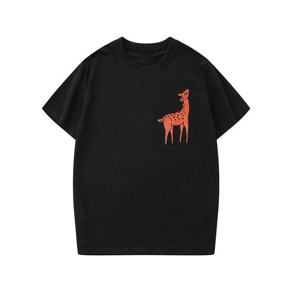 street fashion mens t shirt 20ss fawn embroidery tennis short sleeves t shirts men and women couples style hip hop tee, White;black
street fashion mens t shirt 20ss fawn embroidery tennis short sleeves t shirts men and women couples style hip hop tee, White;black