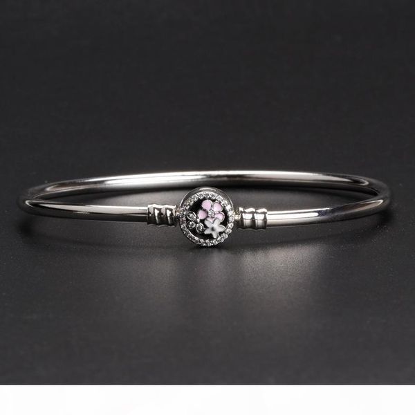 2018 fashion 925 sterling silver bangle bloom flower enamel clasp for pandora charms silver beads bracelet women jewelry diy making, Black
2018 fashion 925 sterling silver bangle bloom flower enamel clasp for pandora charms silver beads bracelet women jewelry diy making, Black