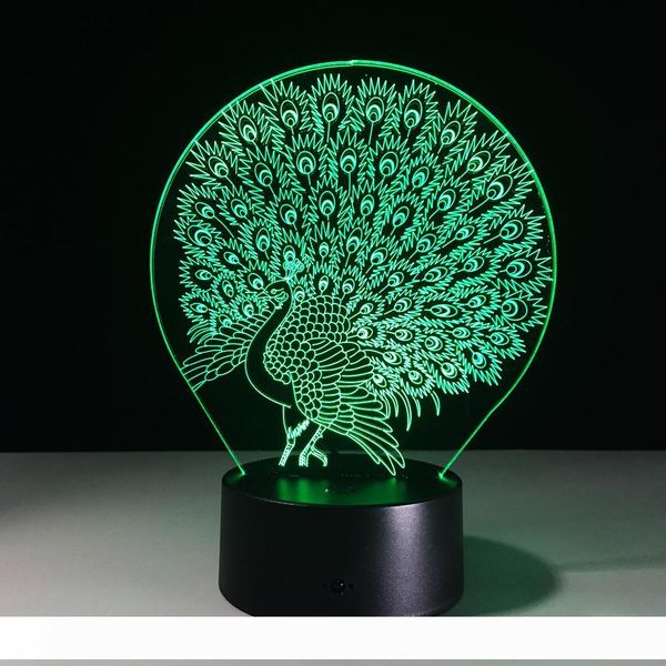peacock 3d illusion night lamp 3d optical lamp battery dc 5v gift home decoration factory wholesale ing
peacock 3d illusion night lamp 3d optical lamp battery dc 5v gift home decoration factory wholesale ing
