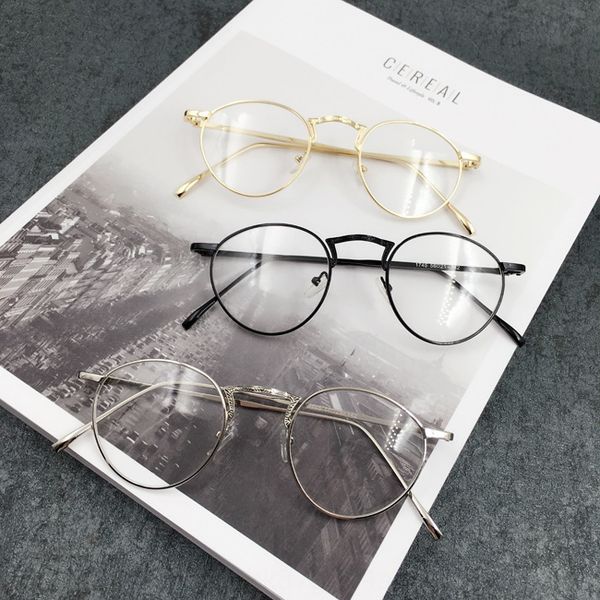 korean metal pattern handmade frame women's myopia round personalized men's plain glasses frame myopia glasses, Silver
korean metal pattern handmade frame women's myopia round personalized men's plain glasses frame myopia glasses, Silver