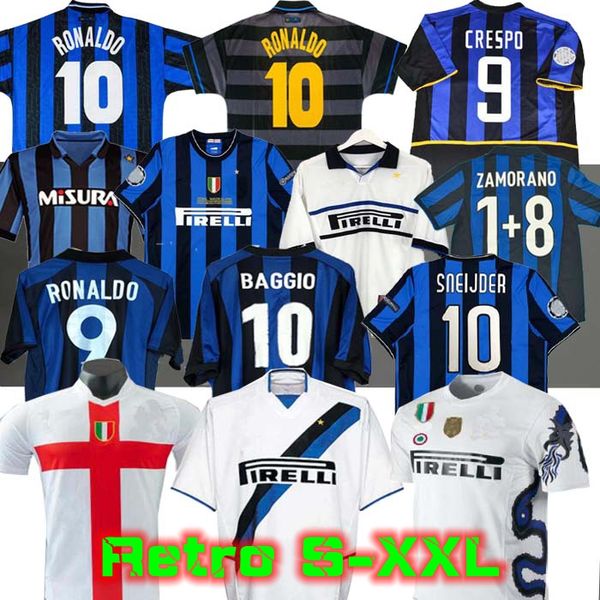 finals 2009 10 milito sneijder zanetti retro soccer jersey 01 02 football milan 1997 1998 97 98 99 2000 djorkaeff baggio ronaldo inter 02 03, Black;yellow
finals 2009 10 milito sneijder zanetti retro soccer jersey 01 02 football milan 1997 1998 97 98 99 2000 djorkaeff baggio ronaldo inter 02 03, Black;yellow