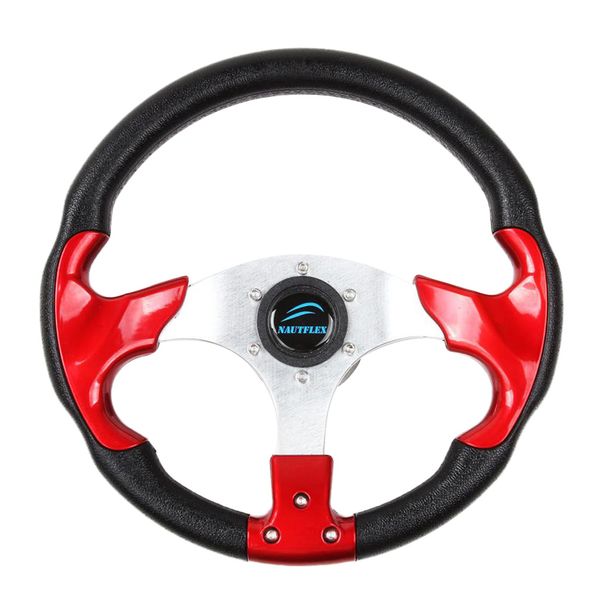 boat steering wheel, 3 spoke - marine yacht sports wheel, for 3/4inch (19 mm) tapered shaft
boat steering wheel, 3 spoke - marine yacht sports wheel, for 3/4inch (19 mm) tapered shaft