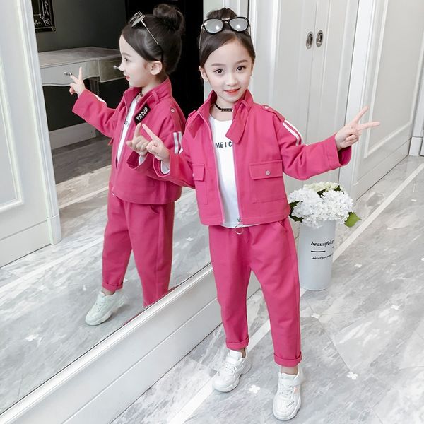 2020 new leisure girls' suit medium coat children's and large children's ribbon coat trousers two-piece suit
2020 new leisure girls' suit medium coat children's and large children's ribbon coat trousers two-piece suit