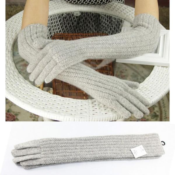 45cm long wool gloves mittens for women warm winter knitted fashion gloves black brown grey ladies elbow brand 2019 new, Blue;gray
45cm long wool gloves mittens for women warm winter knitted fashion gloves black brown grey ladies elbow brand 2019 new, Blue;gray