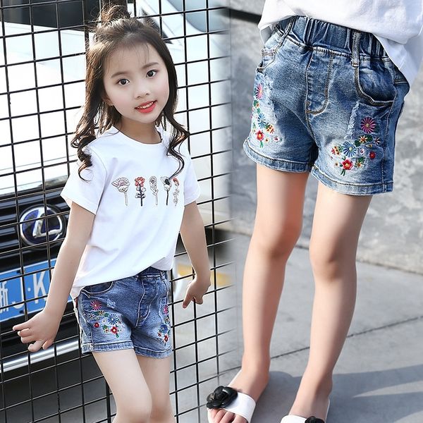 d95ac 2020 new summer shorts fashionable women's pants for medium and large children all-match half pants beef tendon waist embroide, Blue
d95ac 2020 new summer shorts fashionable women's pants for medium and large children all-match half pants beef tendon waist embroide, Blue
