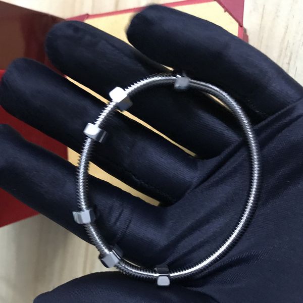 fashion jewelry latest 6 screw bracelets titanium steel ladies love bangle men women couple thread bracelet with original box
fashion jewelry latest 6 screw bracelets titanium steel ladies love bangle men women couple thread bracelet with original box