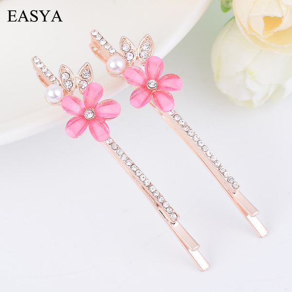 easya 3 colors rhinestone flower hairpin hair clip minimalist women girls fashion simulated pearl crystal hairwear jewelry, Golden;silver
easya 3 colors rhinestone flower hairpin hair clip minimalist women girls fashion simulated pearl crystal hairwear jewelry, Golden;silver