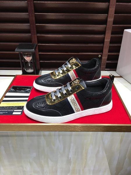 2019y summer new men's printed shoes, trend with small white shoes, fashion wild sports shoes, original box packaging 38-4411, Black
2019y summer new men's printed shoes, trend with small white shoes, fashion wild sports shoes, original box packaging 38-4411, Black