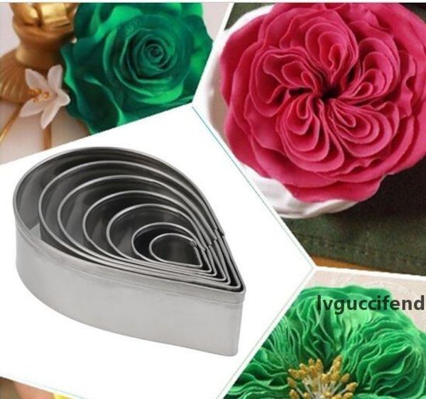 6pcs stainless steel dripping fondant mold set cake diy mold biscuit austin rose petal mold 
6pcs stainless steel dripping fondant mold set cake diy mold biscuit austin rose petal mold