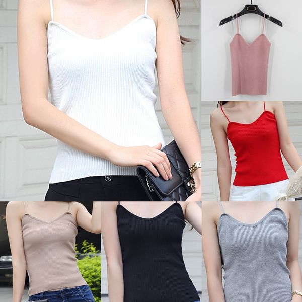 summer korean style slim knitted camisole thin shoulder strap solid color all-match v-neck vest shoulder vest for women, Camo
summer korean style slim knitted camisole thin shoulder strap solid color all-match v-neck vest shoulder vest for women, Camo