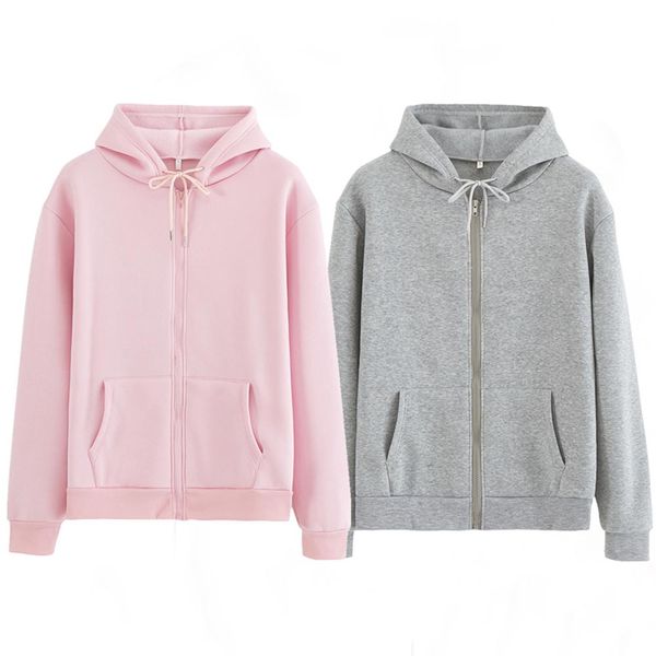 autumn and winter zipper hooded jacket sweater plus velvet thick men and women solid color lovers large velvet warm long sleeves, White;black
autumn and winter zipper hooded jacket sweater plus velvet thick men and women solid color lovers large velvet warm long sleeves, White;black
