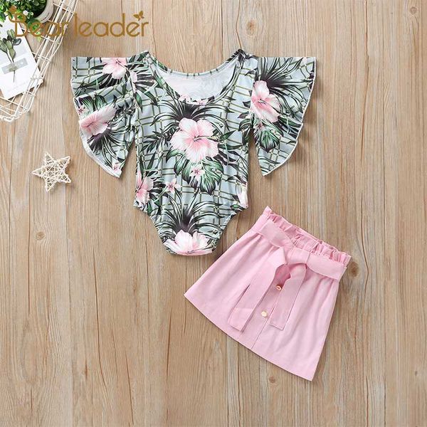 bear leader girls summer casual outfits floral print flare sleeve romper solid pants solid shirt children fashion cute suits, White
bear leader girls summer casual outfits floral print flare sleeve romper solid pants solid shirt children fashion cute suits, White