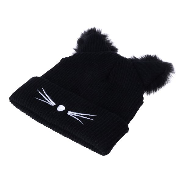 cat ears women hat knitted acrylic warm winter beanie caps crochet fur lx9e, Blue;gray
cat ears women hat knitted acrylic warm winter beanie caps crochet fur lx9e, Blue;gray
