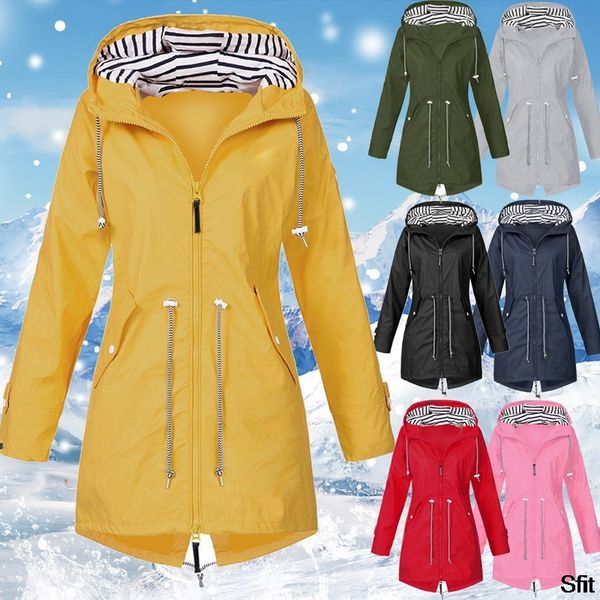 oeak women's raincoat jacket coat transition sunset long autumn and winter rain coat windbreaker waterproof sports jacket, Black;red
oeak women's raincoat jacket coat transition sunset long autumn and winter rain coat windbreaker waterproof sports jacket, Black;red