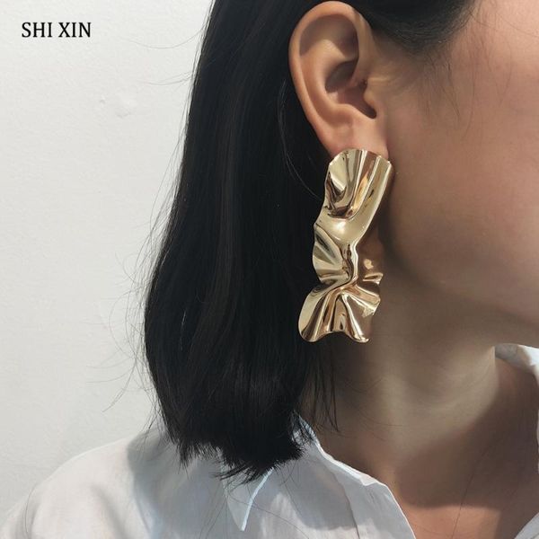 shixin exaggerated irregular twisted big geometric stud earrings for women fashion jewelry luxury creative oorbellen female gift, Golden;silver
shixin exaggerated irregular twisted big geometric stud earrings for women fashion jewelry luxury creative oorbellen female gift, Golden;silver