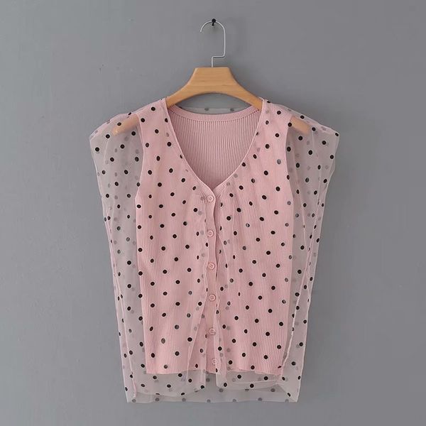 f0683-style women's 2019 new dress vest dress v-neck mesh polka dot splicing knitted vest women, Camo
f0683-style women's 2019 new dress vest dress v-neck mesh polka dot splicing knitted vest women, Camo