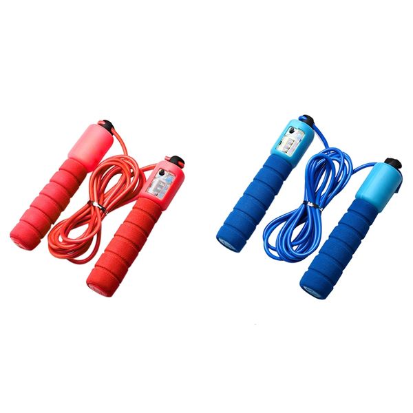 jump ropes 2x sponge counting rope professional electronic pattern skipping fitness red & blue
jump ropes 2x sponge counting rope professional electronic pattern skipping fitness red & blue
