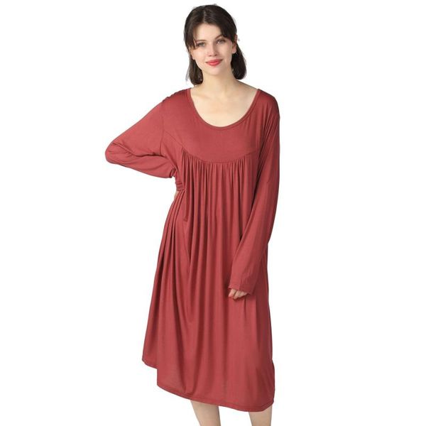 autumn new women cotton night dress oversize xxl-7xl lingerie sleep shirt loose robe gown long sleeve sleepwear nightgown, Black;red
autumn new women cotton night dress oversize xxl-7xl lingerie sleep shirt loose robe gown long sleeve sleepwear nightgown, Black;red