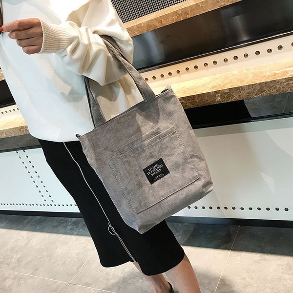 women corduroy canvas shoulder bags female eco cloth handbag tote grocery reusable foldable shopping bag cotton lining
women corduroy canvas shoulder bags female eco cloth handbag tote grocery reusable foldable shopping bag cotton lining