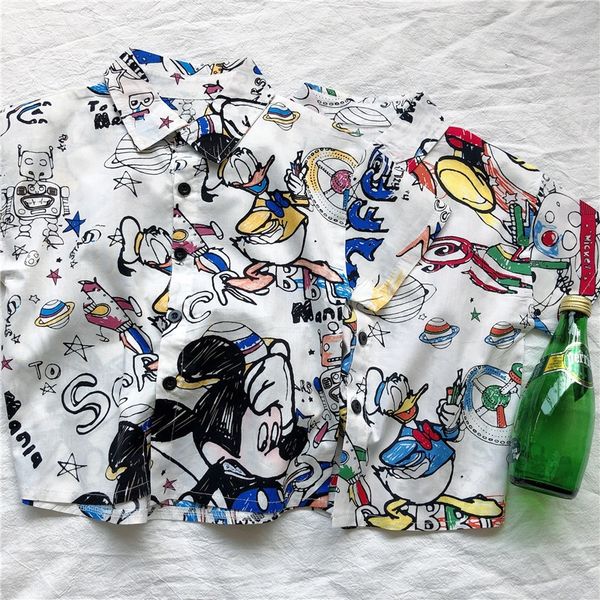 boys ' short-sleeved 2002 summer new children's cartoon shirt boys' handsome thin shirt trendy, White;black
boys ' short-sleeved 2002 summer new children's cartoon shirt boys' handsome thin shirt trendy, White;black