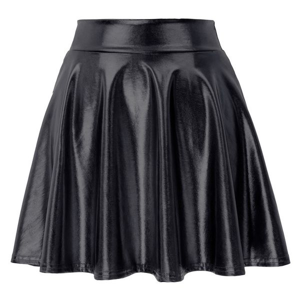 women skirt pleated style imitated leather shiny skirt high waist empire mini skirts drop shipping, Black
women skirt pleated style imitated leather shiny skirt high waist empire mini skirts drop shipping, Black